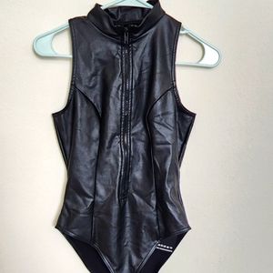 Ms bond zip bodysuit
